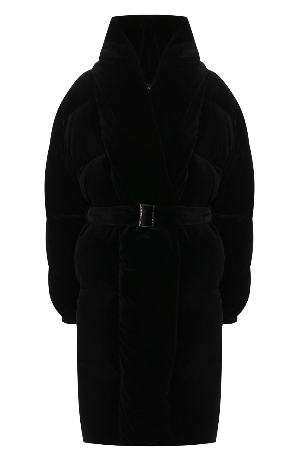 Бархатный пуховик с поясом ALEXANDRE VAUTHIER, арт. 183C0A702 0383, фото 1