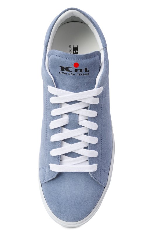 Замшевые кеды Kiton USSK059N01412 Голубой  USSK059N01412 Фото 5