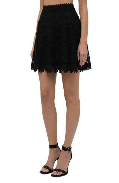 Юбка REDVALENTINO черного цвета по цене 73000 руб., арт. WR0RA01X/66F, фото 3 Юбка REDVALENTINO, арт. WR0RA01X/66F, фото 3