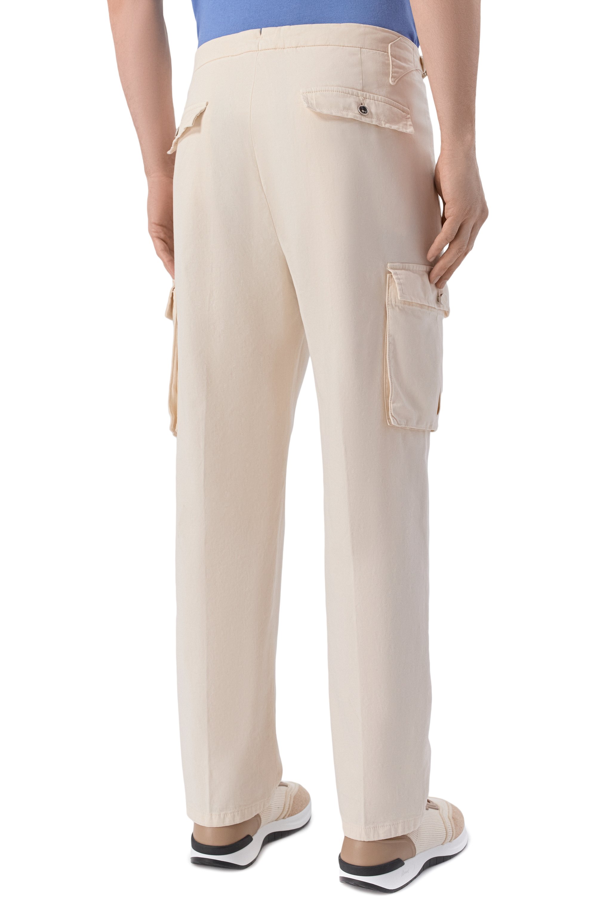 Брюки-карго из хлопка и кашемира KITON, арт. UP0005K0611H, фото 4