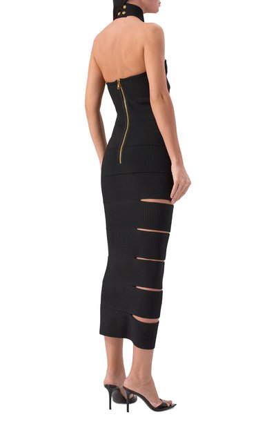 Платье из вискозы BALMAIN, арт. GF1RP880/KJ42, фото 3