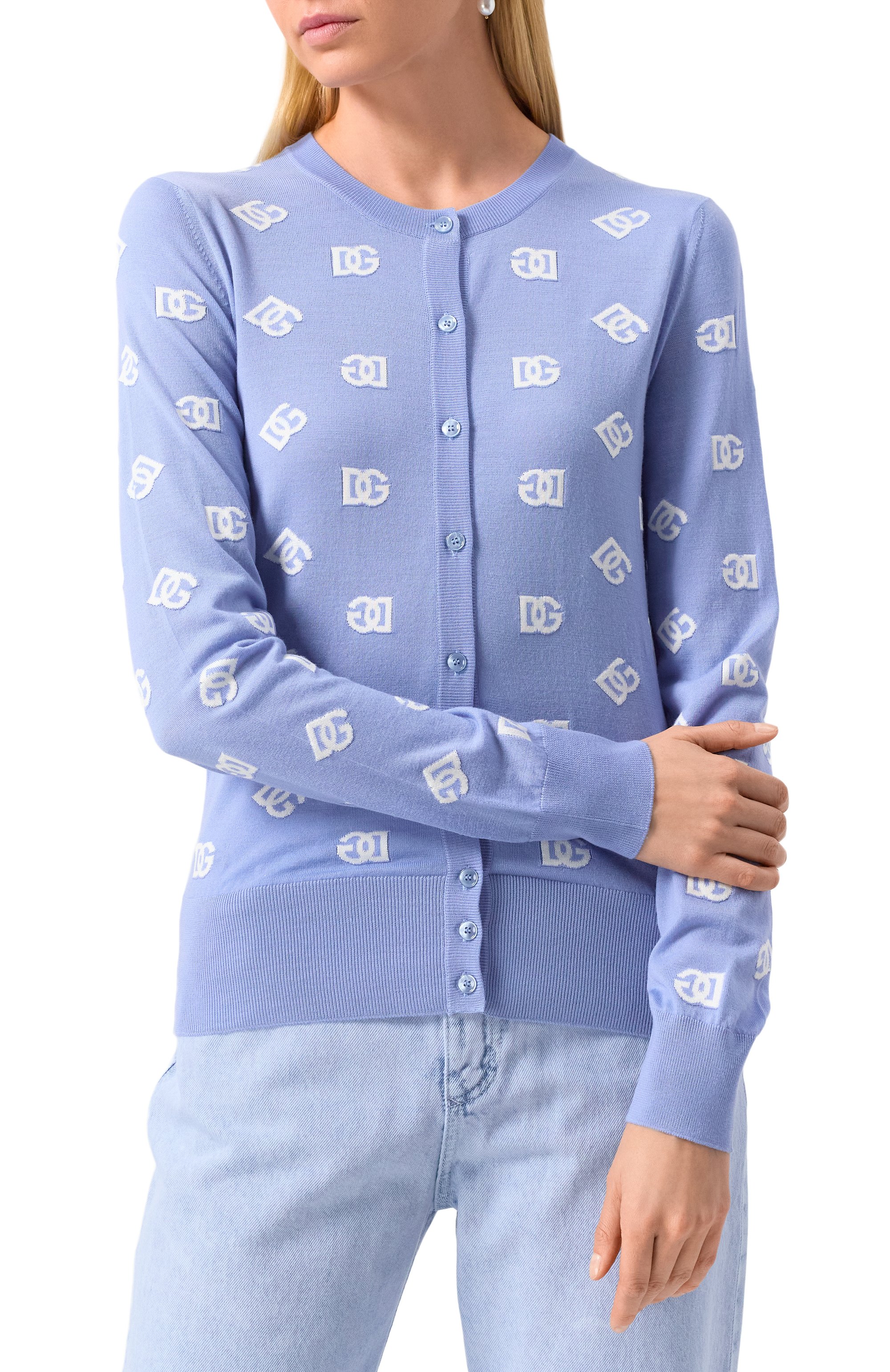 Кардиган из шерсти и шелка DOLCE & GABBANA, арт. FXV47T/JFMGS, фото 3