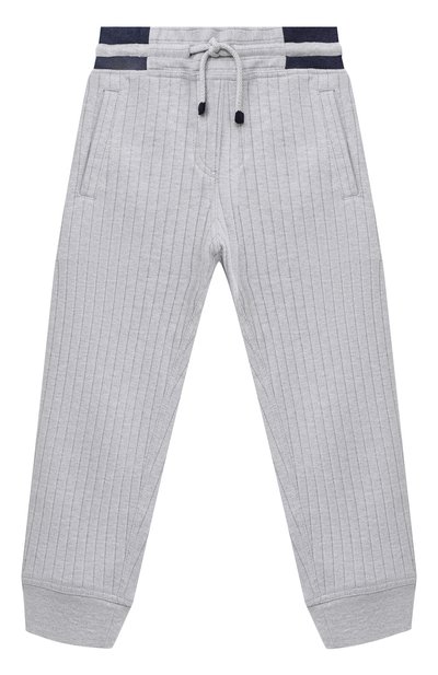 Хлопковые джоггеры BRUNELLO CUCINELLI, арт. BTU20E339B, фото 1