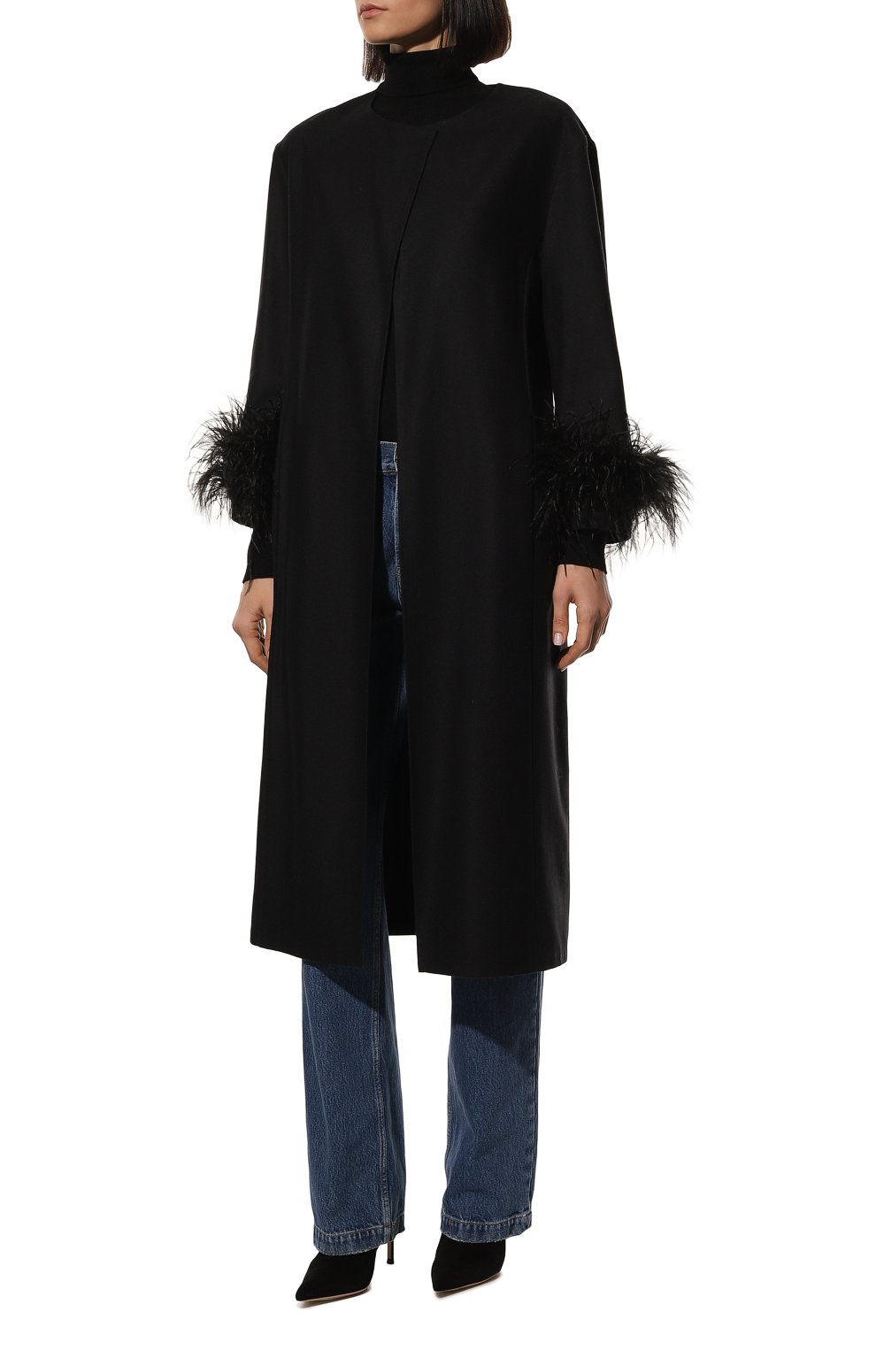 Пальто с отделкой перьями RUBAN, арт. RSS23-1.2.53.2, фото 3