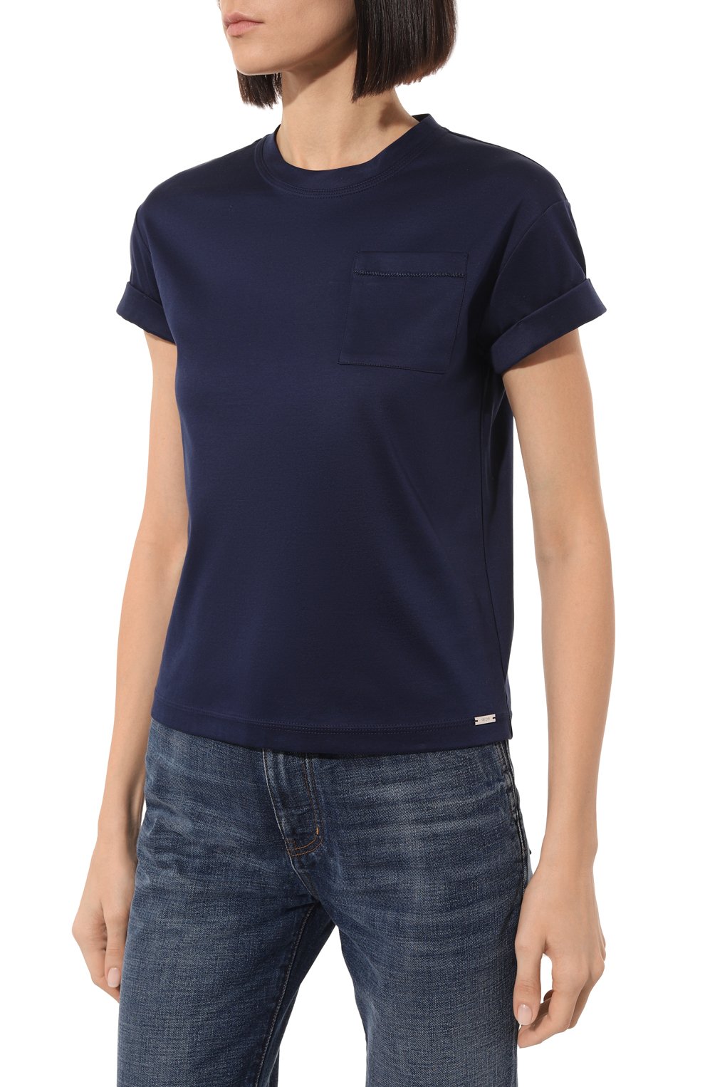 Хлопковая футболка KITON, арт. D55426H08051, фото 3