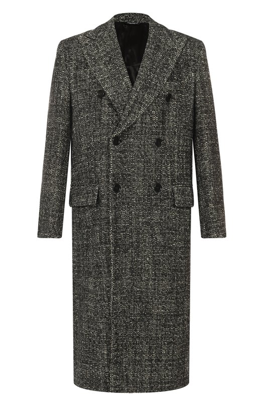 Шерстяное пальто Dolce & Gabbana G050LT/FMZAQ Серый G050LT/FMZAQ