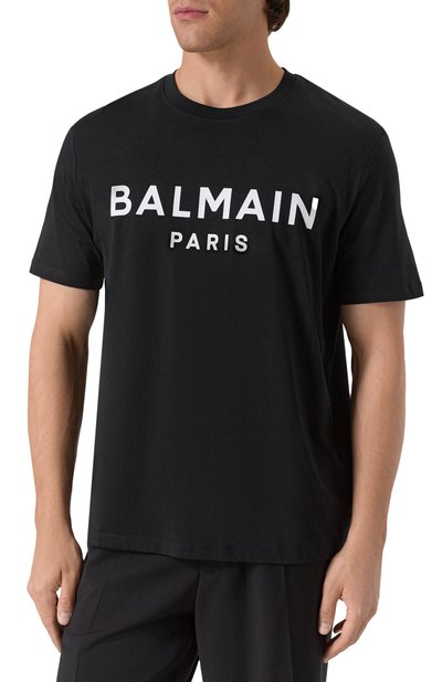 Хлопковая футболка BALMAIN, арт. FH1EG000/BB73, фото 3