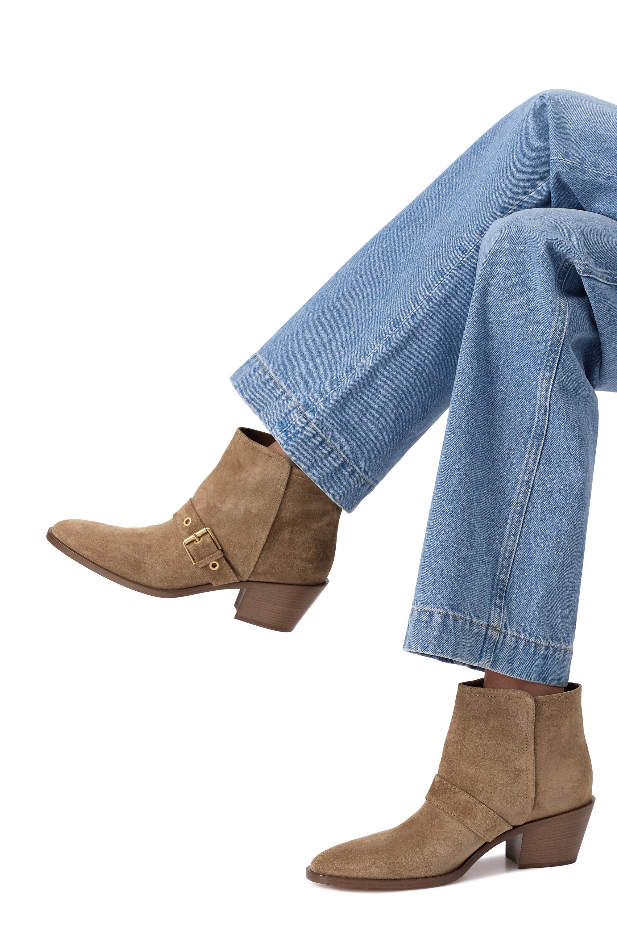 Замшевые ботильоны GIANVITO ROSSI, арт. G05627.45CU0.SUECAML, фото 3