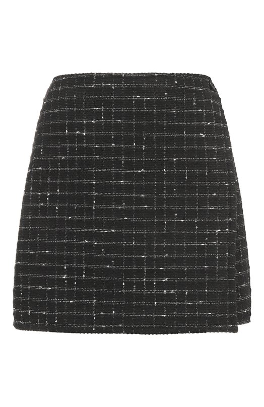 Твидовая юбка MSGM 3941MDD02/257620 Чёрный 3941MDD02/257620