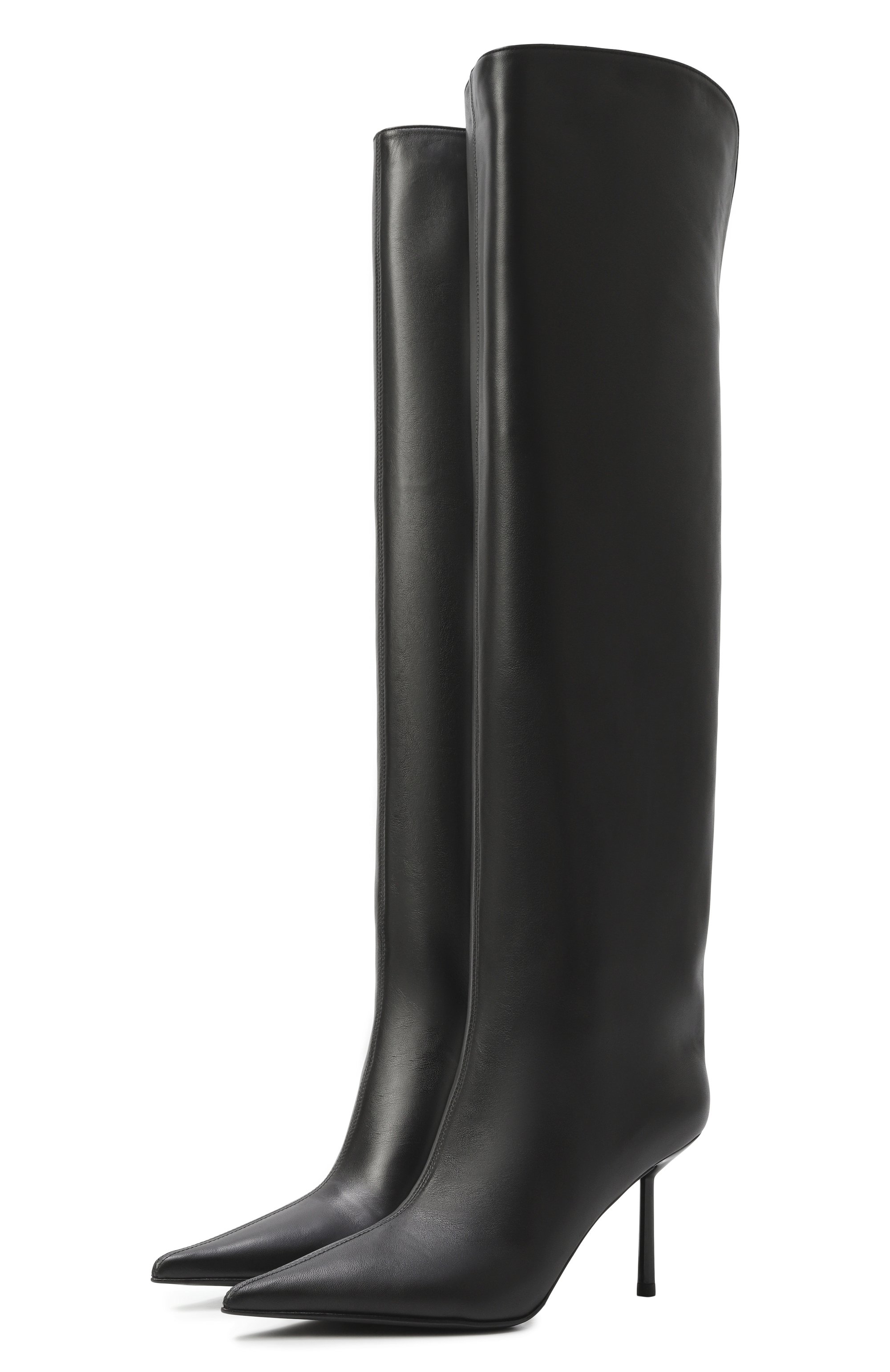 Кожаные ботфорты bella 80 LE SILLA черного цвета по цене 127500 руб., арт. 4276Y080BXPPESY, фото 1 Кожаные ботфорты bella 80 LE SILLA, арт. 4276Y080BXPPESY, фото 1