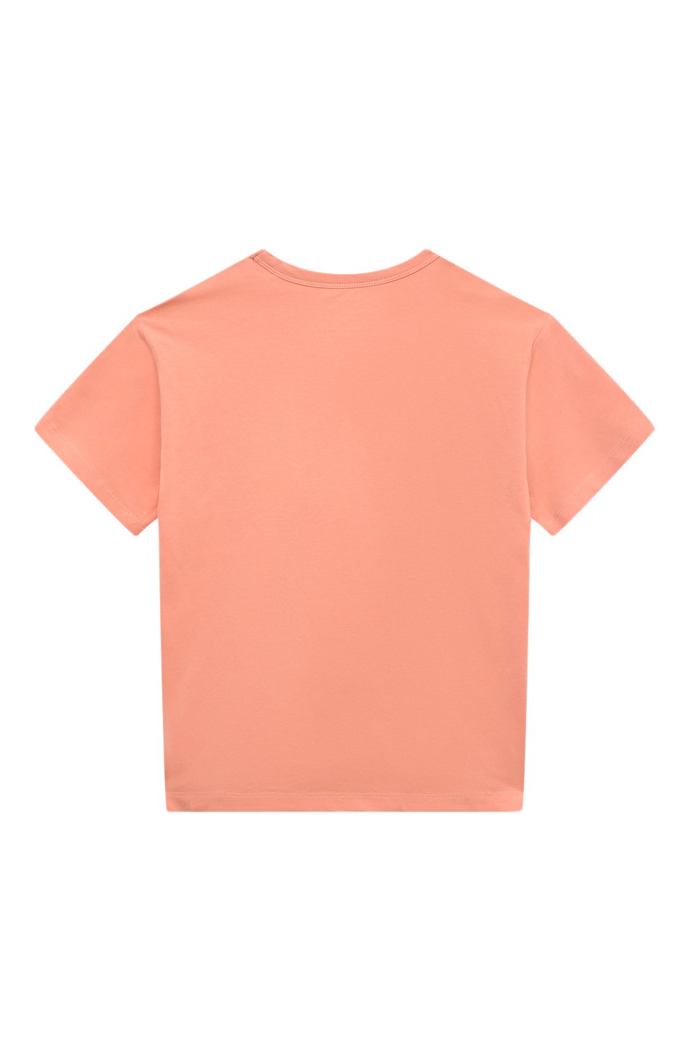 Хлопковая футболка TINYCOTTONS оранжевого цвета по цене 6950 руб., арт. SS24-055, фото 2 Хлопковая футболка TINYCOTTONS, арт. SS24-055, фото 2