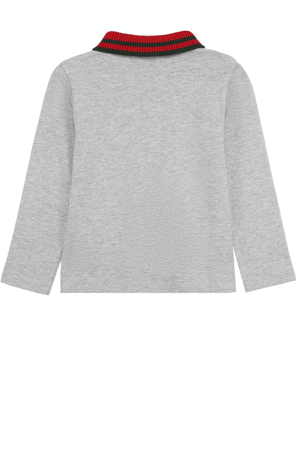Поло из хлопка с контрастным воротником и длинными рукавами GUCCI, арт. 430964/X5B70, фото 2