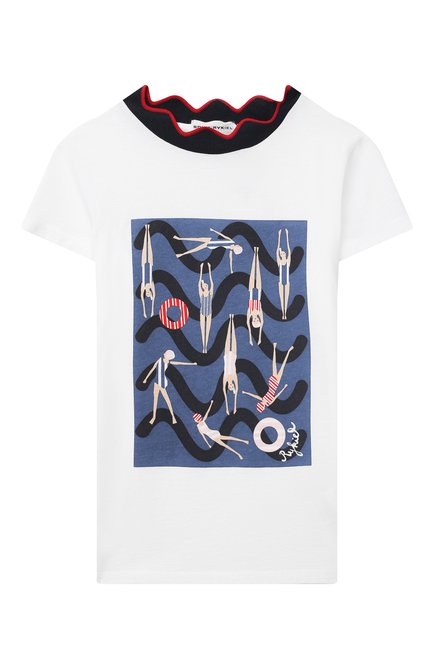 Хлопковая футболка SONIA RYKIEL ENFANT, арт. 21S1TS09