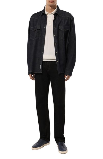 Кожаные кеды BRUNELLO CUCINELLI, арт. MZUDCAN309, фото 2