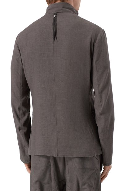 Двусторонний пиджак из вискозы и льна 139DEC, арт. SUT617-GRE, фото 4