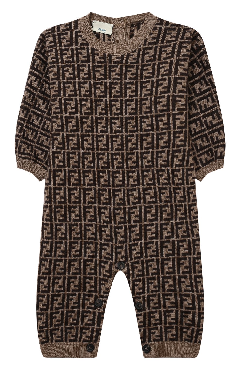 Хлопковый комбинезон FENDI, арт. BUL048/A3TE/3M-9M, фото 1