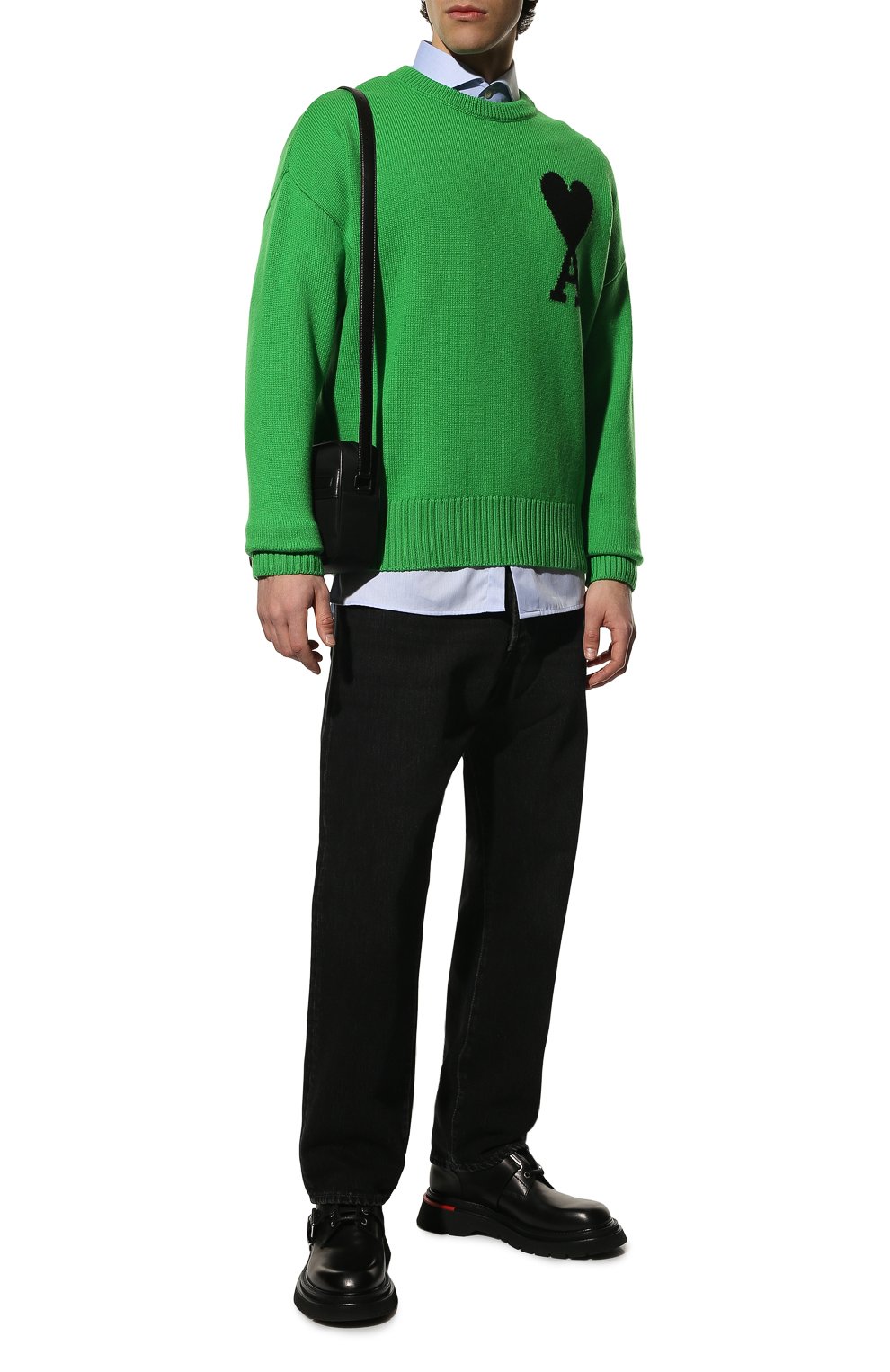 Шерстяной свитер AMI, арт. UKS002.018, фото 2