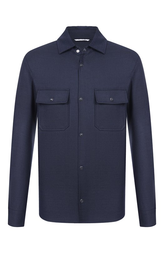 Шерстяная рубашка Marco Pescarolo NEXT/5318_001 Синий NEXT/5318_001