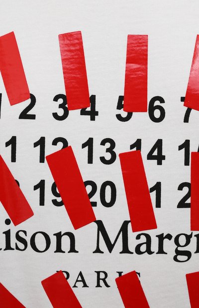 Хлопковая футболка MAISON MARGIELA белого цвета по цене 38850 руб., арт. S29GC0296/S23935, фото 5 Хлопковая футболка MAISON MARGIELA, арт. S29GC0296/S23935, фото 5
