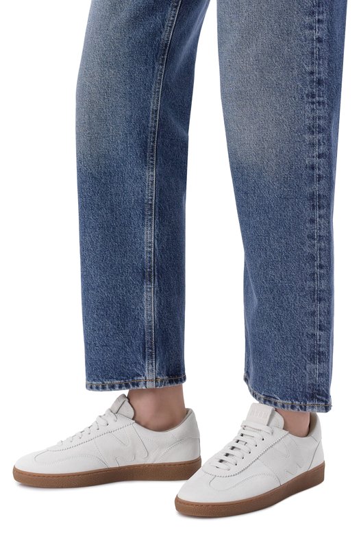 Замшевые кеды Retro MSGM 4041MDS021/996 Белый  4041MDS021/996 Фото 2