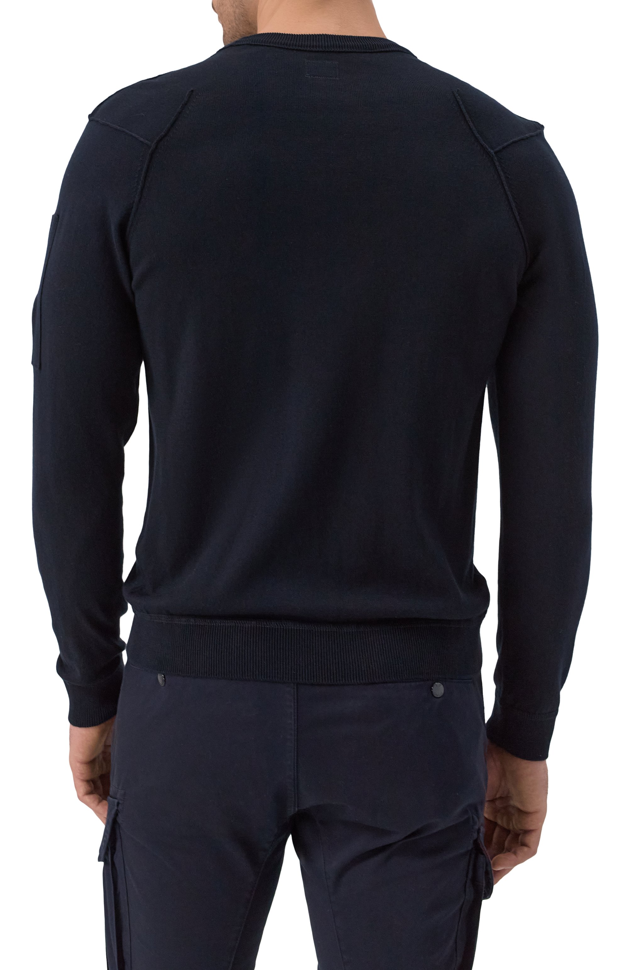 Хлопковый джемпер C.P. COMPANY, арт. 18CMKN026A004037A, фото 4