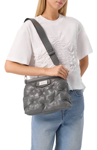 Сумка glam slam classique small MAISON MARGIELA серого цвета по цене 238000 руб., арт. SB1WG0028/P4300, фото 2 Сумка glam slam classique small MAISON MARGIELA, арт. SB1WG0028/P4300, фото 2