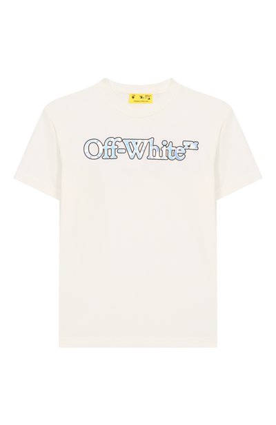 Хлопковая футболка OFF-WHITE, арт. 0GAA001S25JER001/4-12