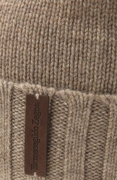 Мужская кашемировая шапка ZEGNA бежевого цвета, арт. Z2I31H/B25 | Фото 3 (Материал: Кашемир, Шерсть, Текстиль; Кросс-КТ: Трикотаж; Материал сплава: Проставлено; Нос: Не проставлено)