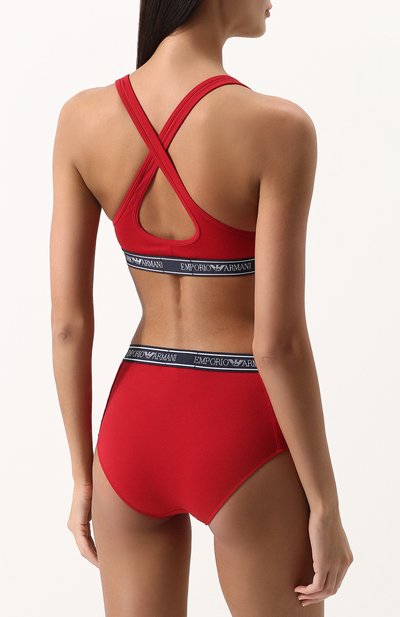 Хлопковый бюстгальтер  с логотипом бренда EMPORIO ARMANI, арт. 163995/8P317, фото 3