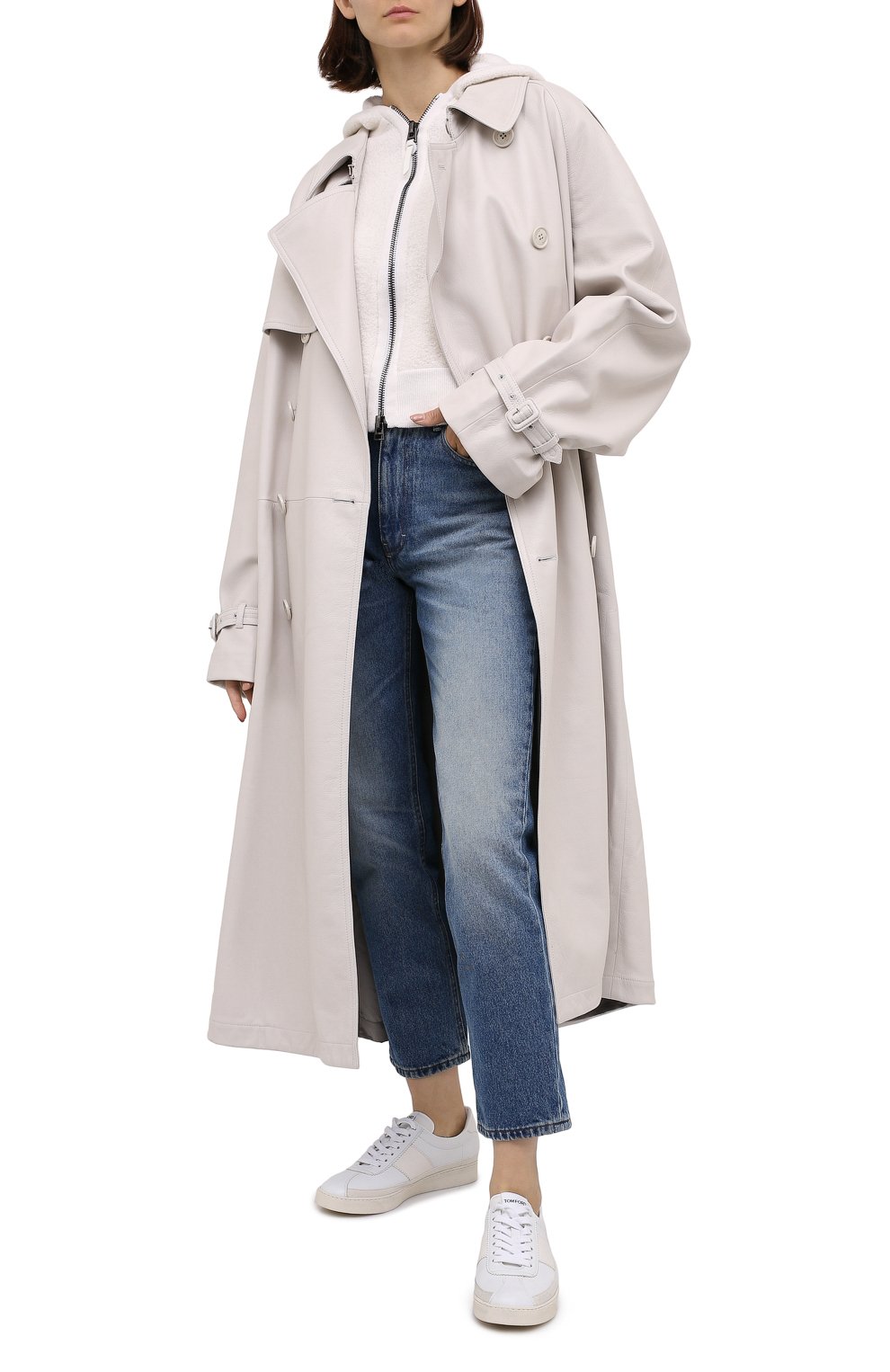 Кашемировый кардиган TOM FORD белого цвета по цене 353500 руб., арт. GIK022-YAX260, фото 2 Кашемировый кардиган TOM FORD, арт. GIK022-YAX260, фото 2