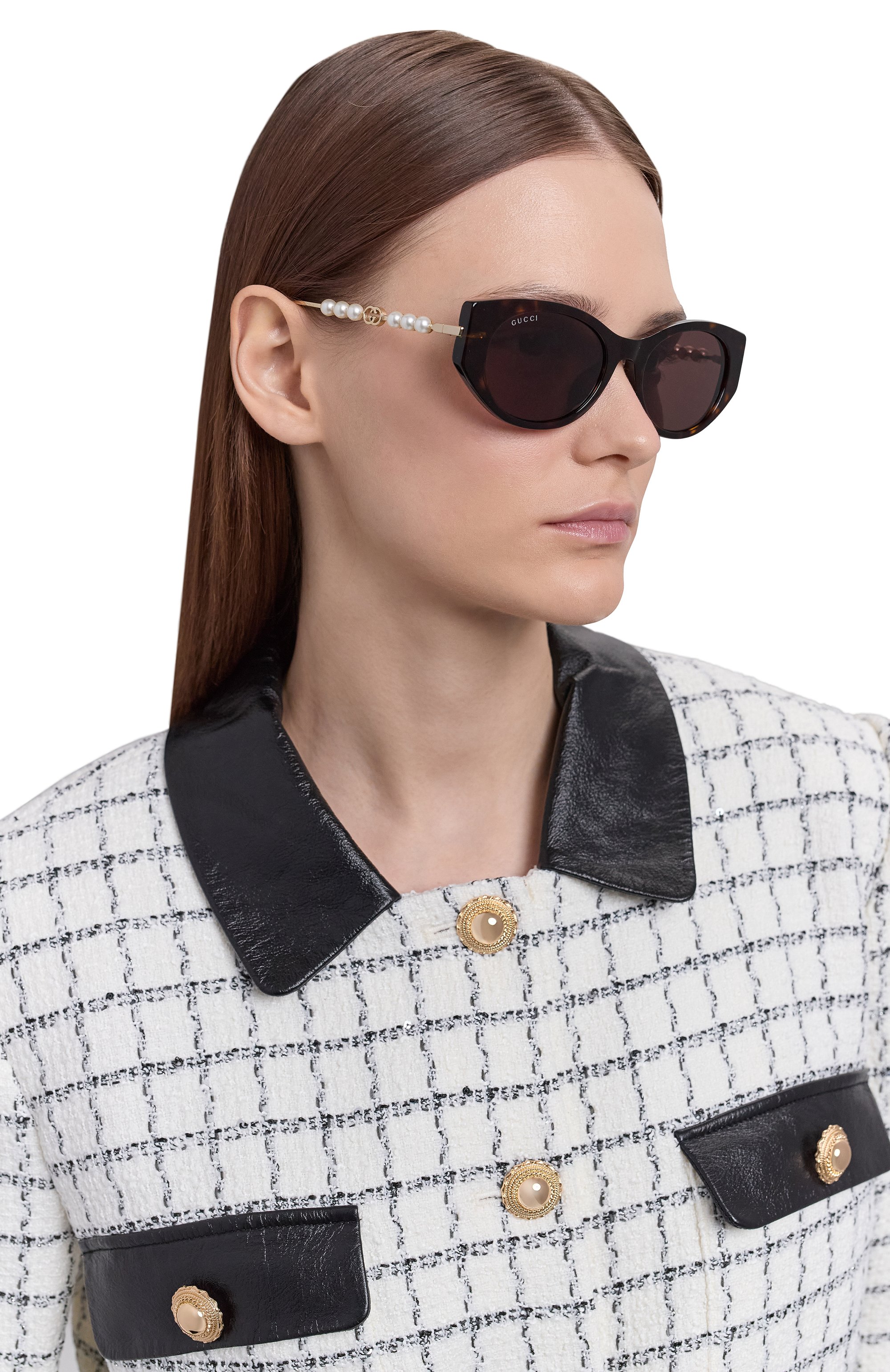 Солнцезащитные очки GUCCI коричневого цвета по цене 58200 руб., арт. GG1970SA 003, фото 2 Солнцезащитные очки GUCCI, арт. GG1970SA 003, фото 2