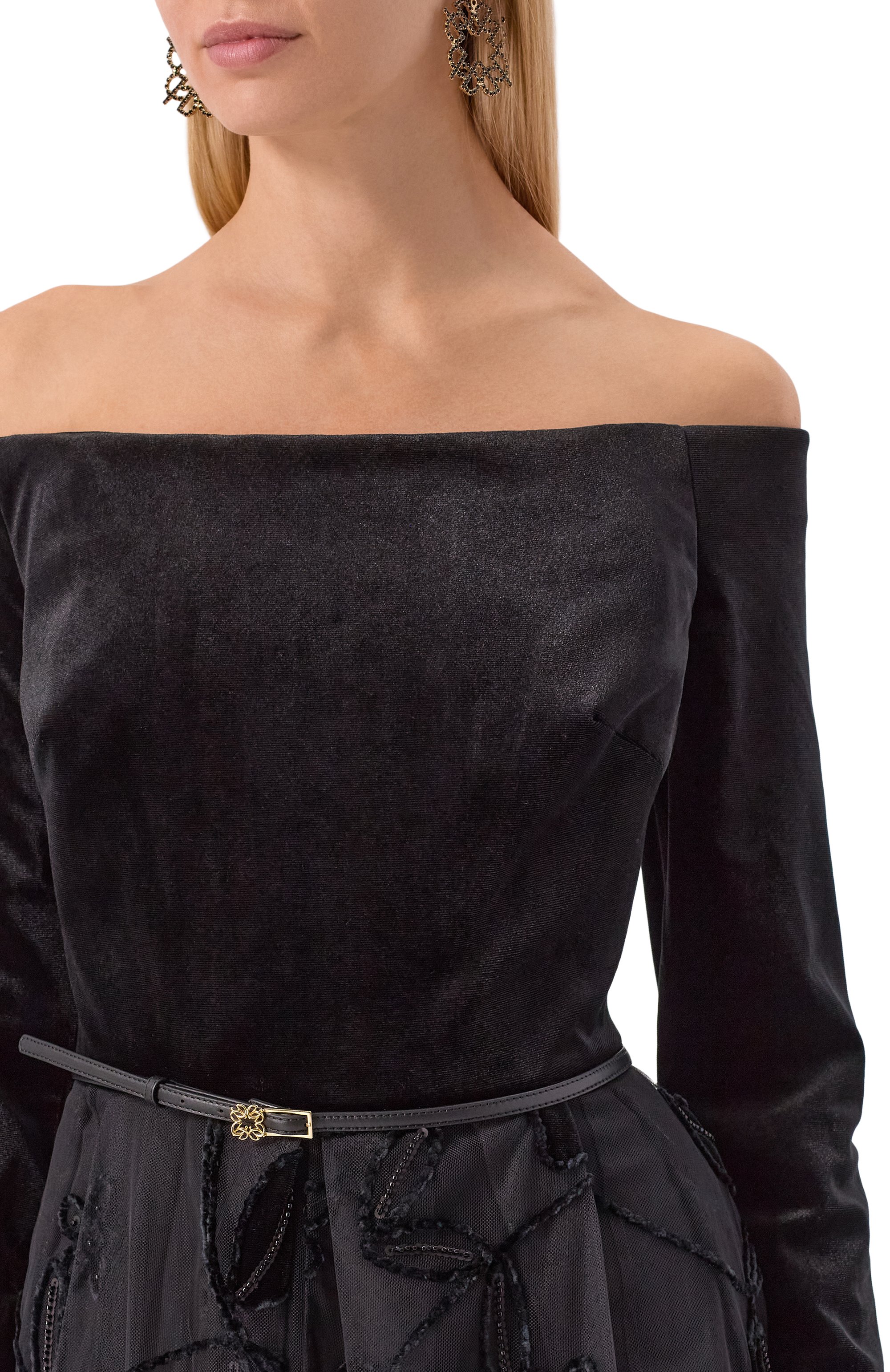 Комбинированное платье ELIE SAAB, арт. D0799NP25/TUV01, фото 5