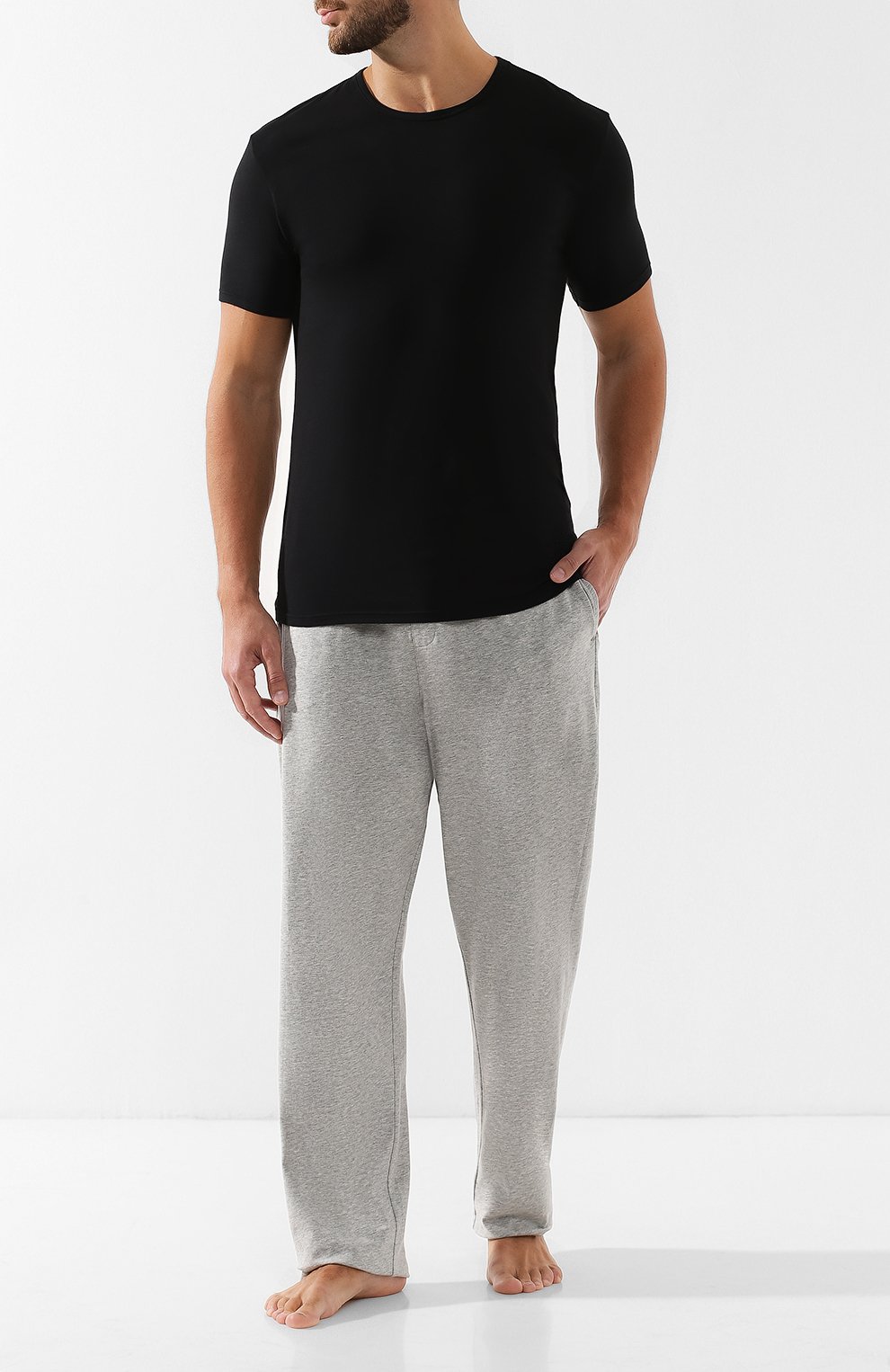 Хлопковые домашние брюки с широкой резинкой CALVIN KLEIN, арт. NB1160E, фото 2