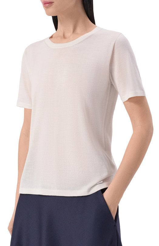 Пуловер из кашемира и шелка Kiton D57705 Белый  D57705 Фото 3