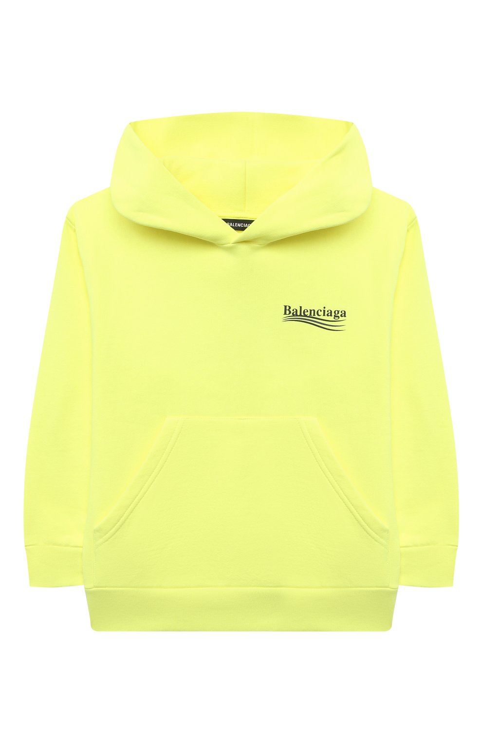 Хлопковое худи BALENCIAGA желтого цвета по цене 30750 руб., арт. 558143/TIVB4, фото 1 Хлопковое худи BALENCIAGA, арт. 558143/TIVB4, фото 1