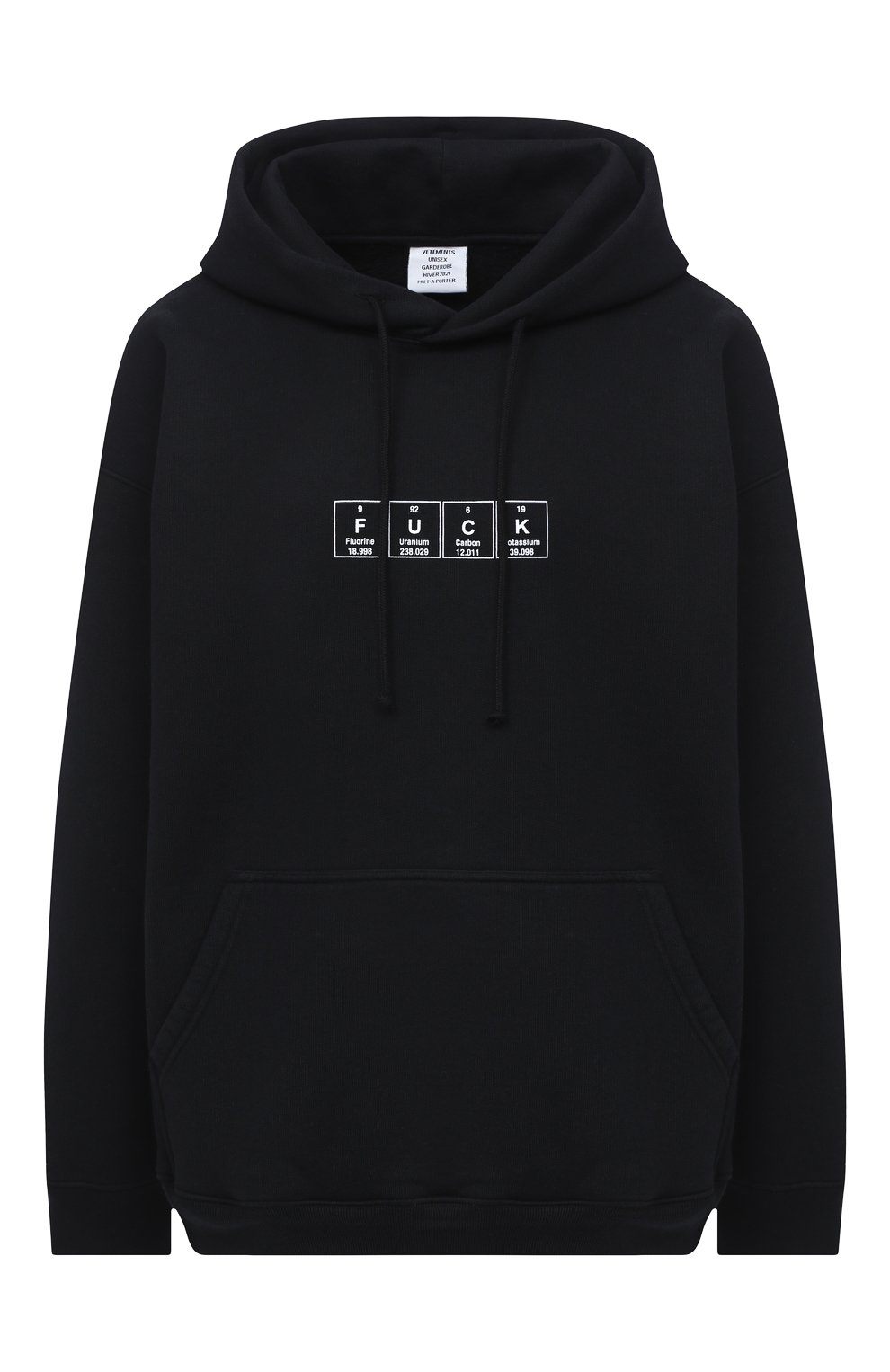 Хлопк овое худи VETEMENTS, арт. UAH21TR534 1605/W, фото 1
