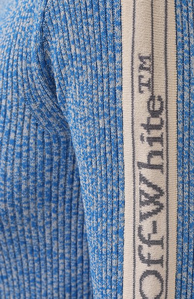 Пуловер из вискозы OFF-WHITE голубого цвета по цене 82450 руб., арт. 0WHE039S21KNI002, фото 5 Пуловер из вискозы OFF-WHITE, арт. 0WHE039S21KNI002, фото 5