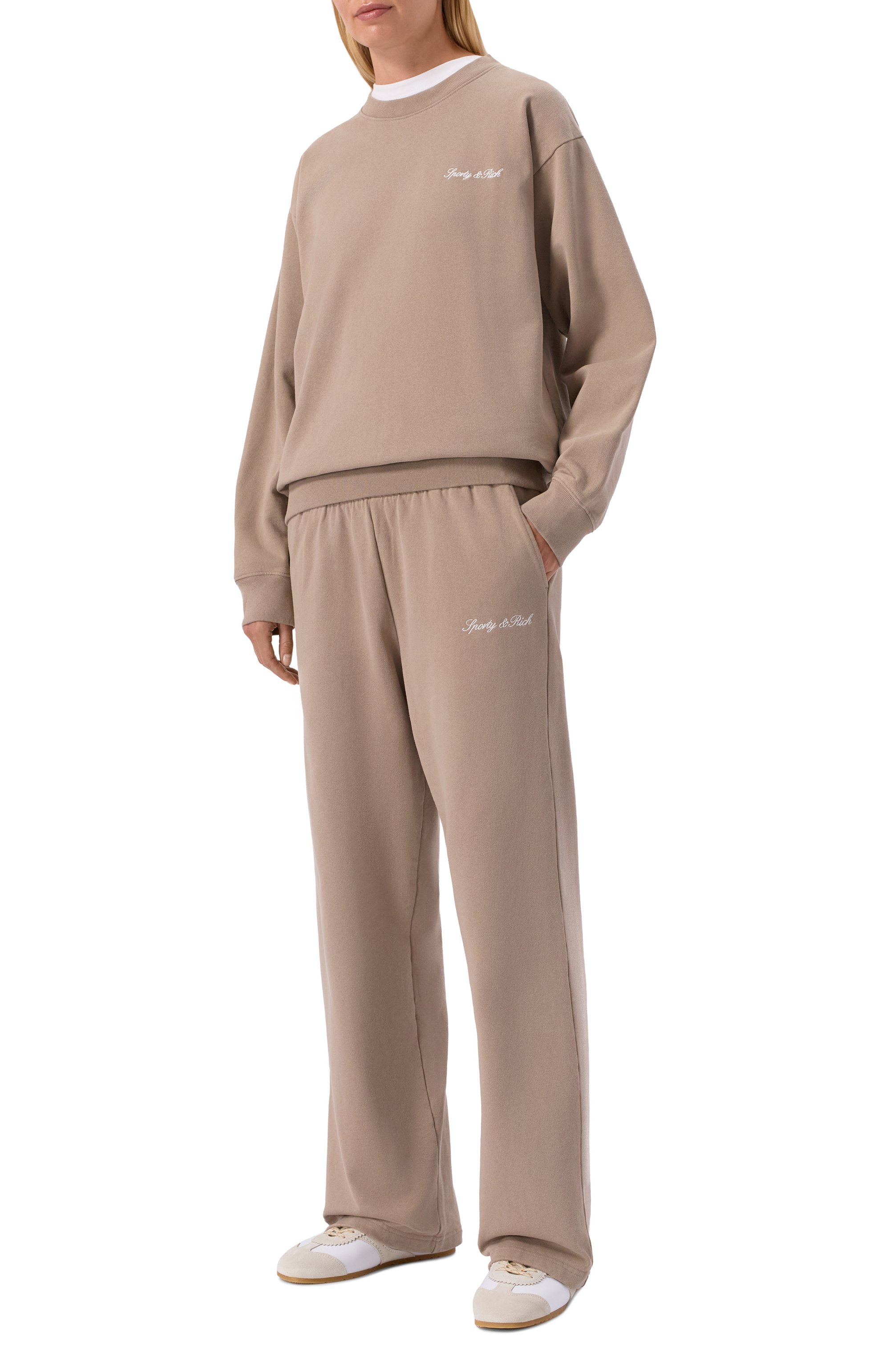 Хлопковый свитшот SPORTY AND RICH, арт. ST07168326BR08, фото 2