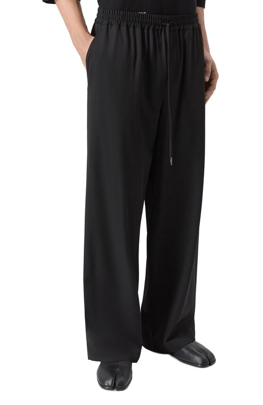 Шерстяные брюки Isabel Benenato UW32C0 Чёрный  UW32C0 Фото 3