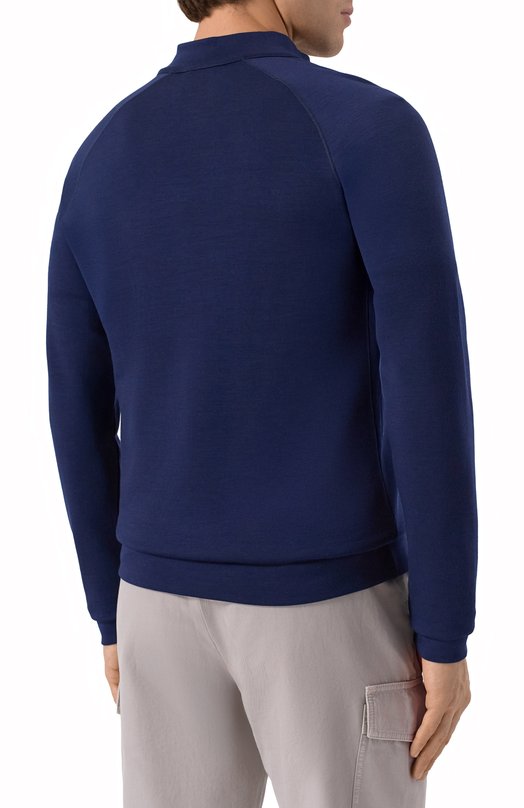 Шерстяной джемпер Stefano Ricci M6H5300050/WPA01T Синий  M6H5300050/WPA01T Фото 4