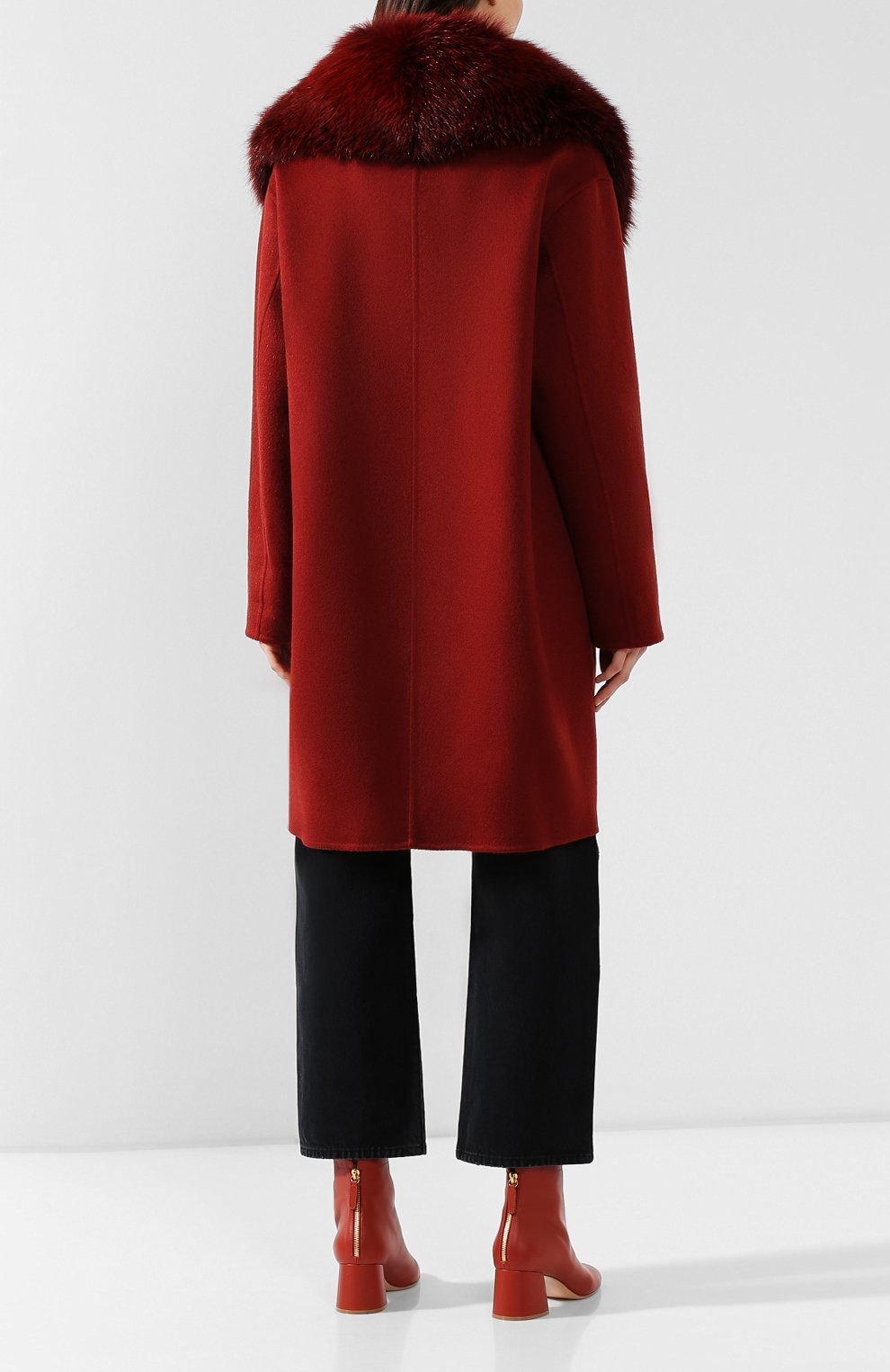 Пальто с меховым воротником COLOMBO, арт. CP00288/CP/6405-U, фото 4