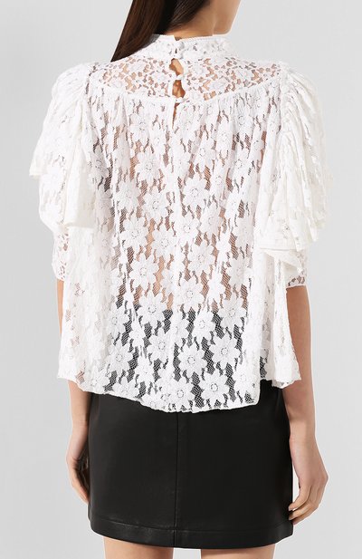 Хлопковая блузка ISABEL MARANT ETOILE, арт. HT1505-19A039E/VETEA, фото 4