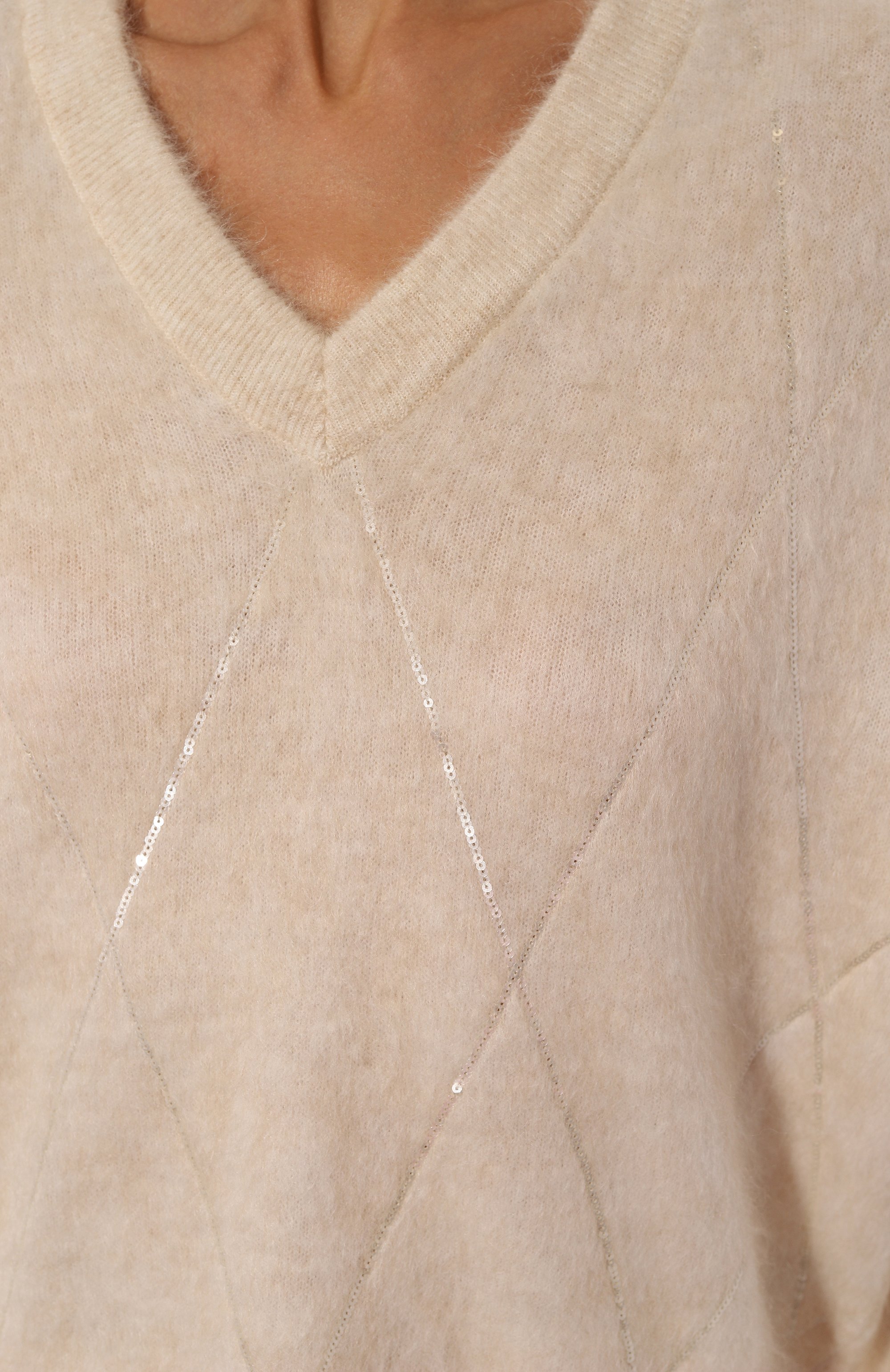 Пуловер из шерсти и кашемира BRUNELLO CUCINELLI, арт. MBP110802, фото 5