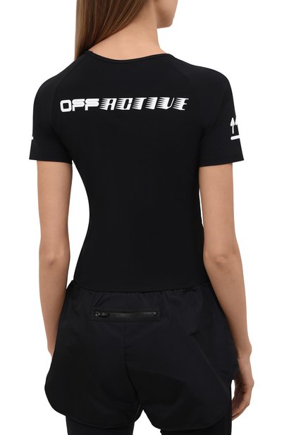 Футболка OFF-WHITE черного цвета по цене 19950 руб., арт. 0WVA018V21JER001, фото 4 Футболка OFF-WHITE, арт. 0WVA018V21JER001, фото 4