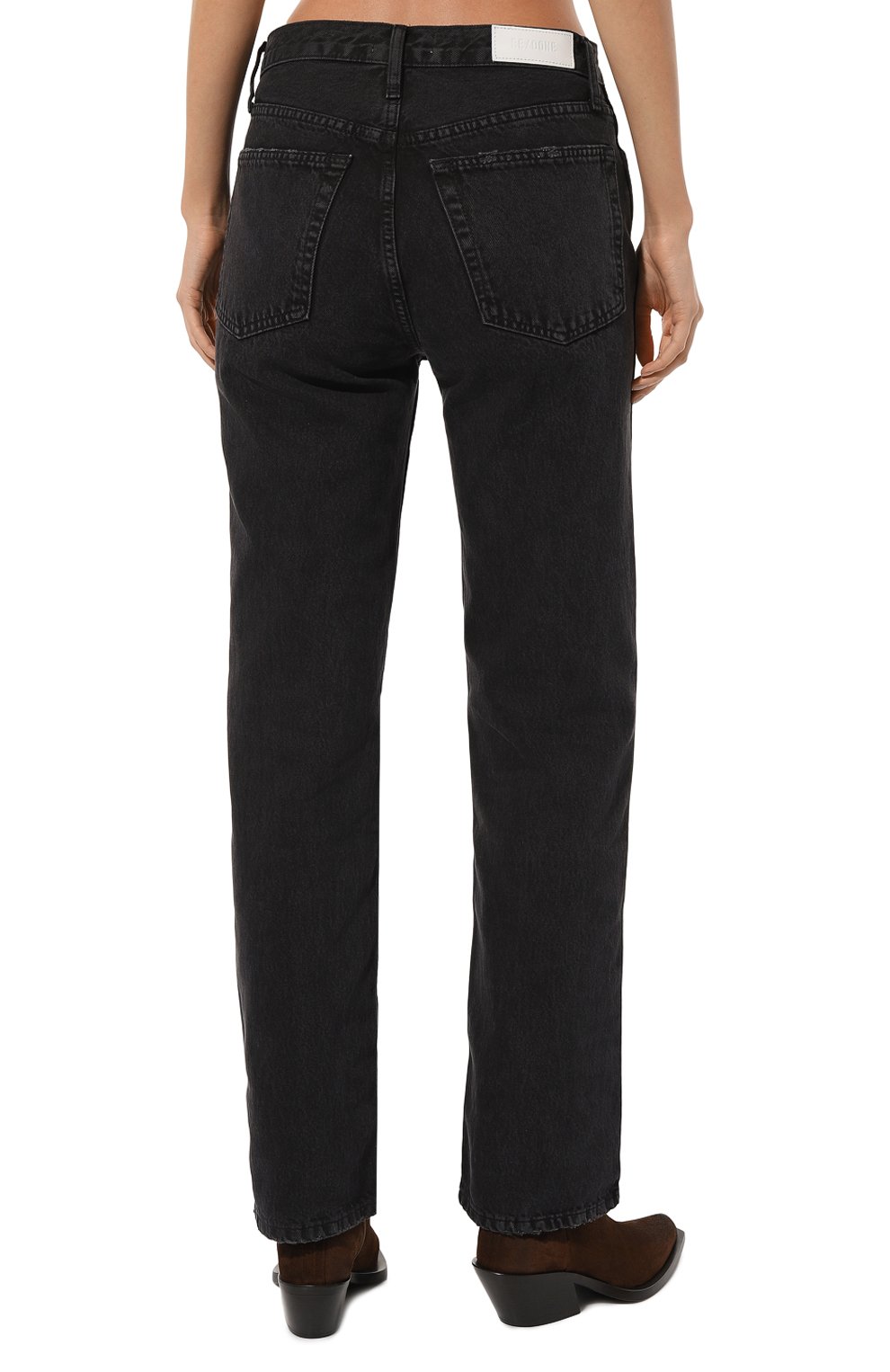 Джинсы RE/DONE черного цвета по цене 35150 руб., арт. 184-3WHRL, фото 4 Джинсы RE/DONE, арт. 184-3WHRL, фото 4