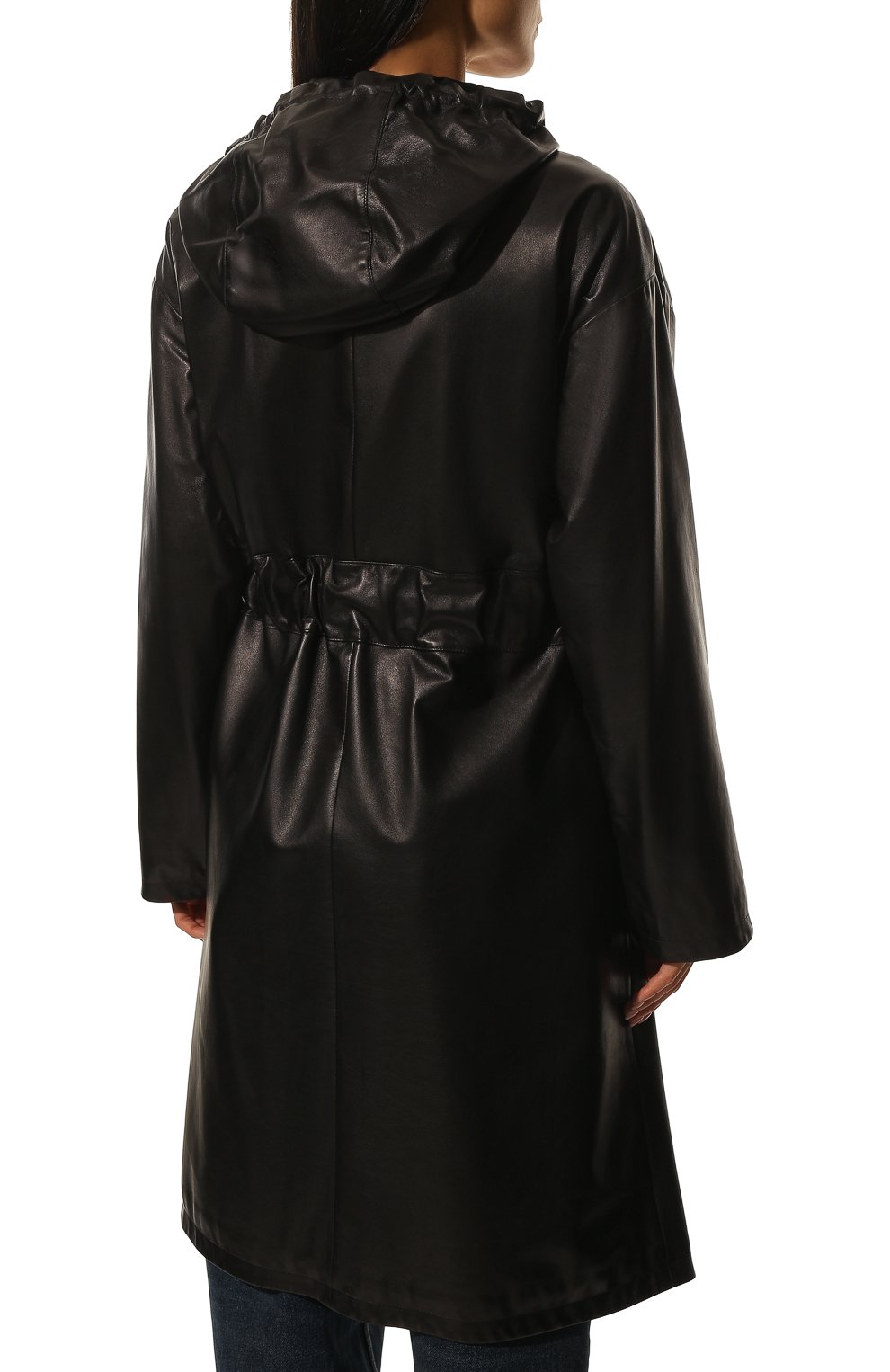 Кожаное пальто PRADA, арт. 56961-08P-F0002, фото 4