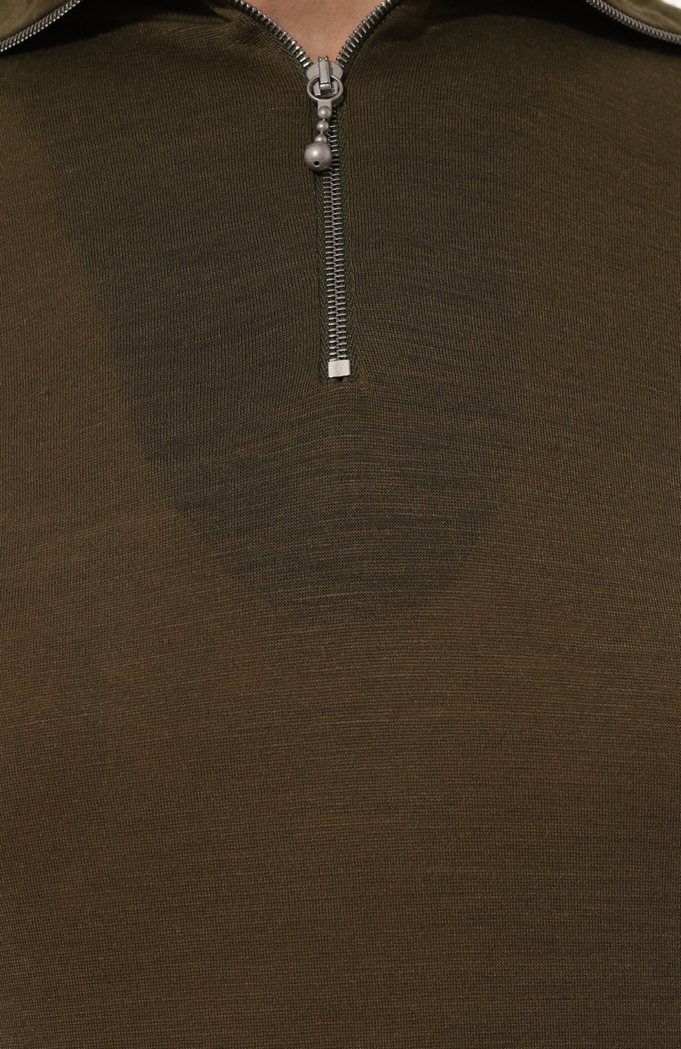 Пуловер JIL SANDER хаки цвета по цене 49800 руб., арт. J40GC0021-J70021, фото 5 Пуловер JIL SANDER, арт. J40GC0021-J70021, фото 5