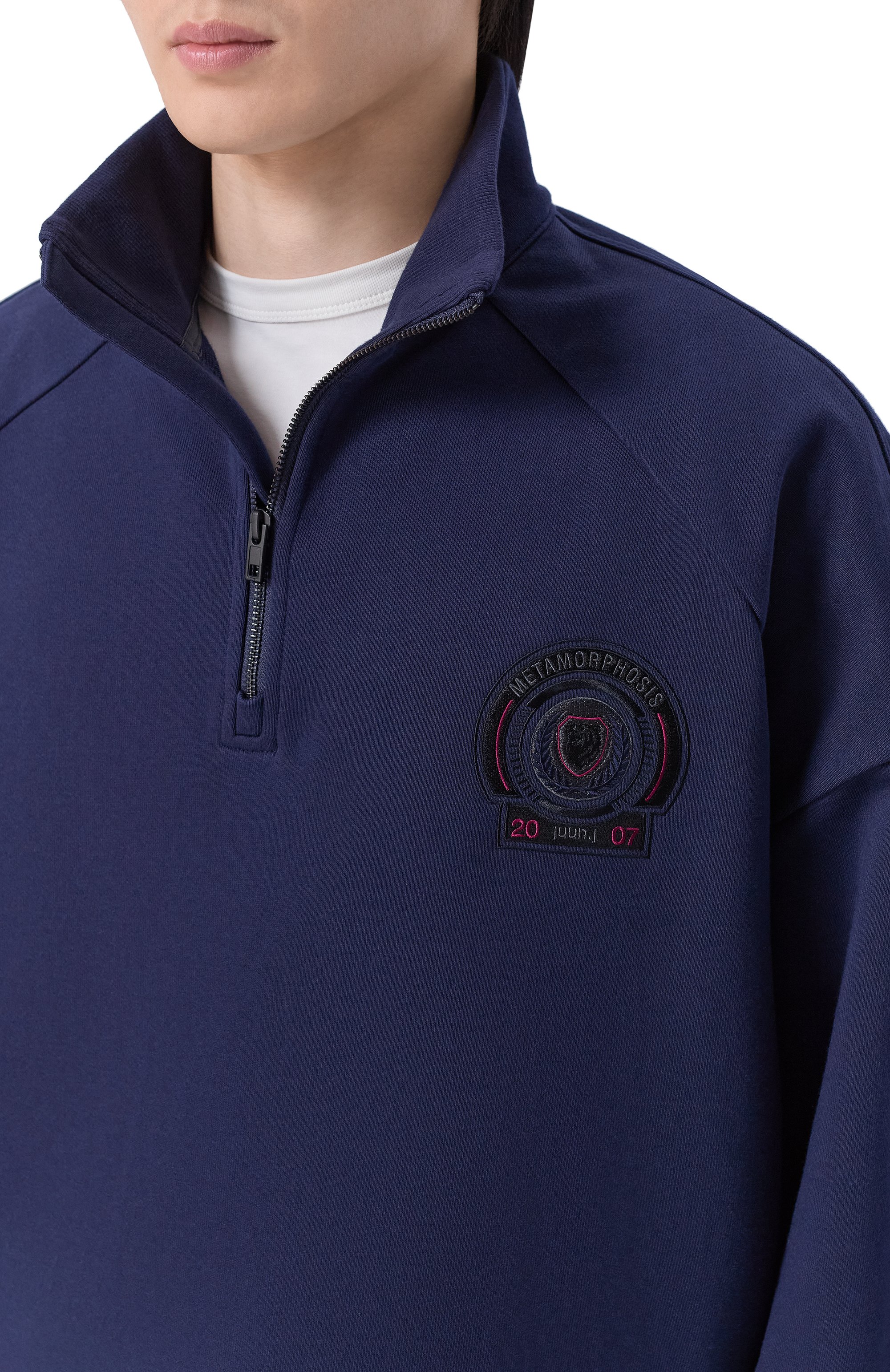 Хлопковый анорак JUUN.J темно-синего цвета по цене 55450 руб., арт. JC6141P22, фото 5 Хлопковый анорак JUUN.J, арт. JC6141P22, фото 5