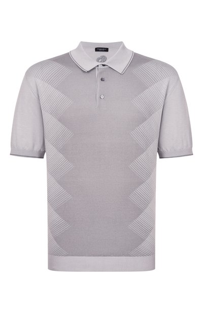 Мужская поло из шелка и хлопка STEFANO RICCI, арт. K818114P13/F26280