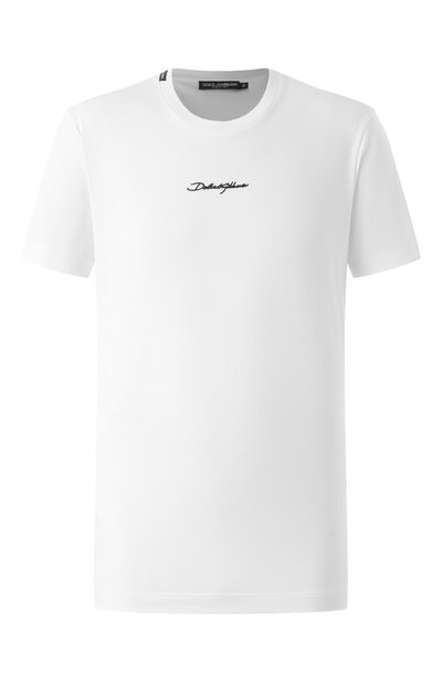 Мужская хлопковая футболка DOLCE & GABBANA, арт. G8RN8Z/G7NUB